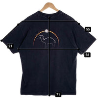 90`s CAMEL キャメル プリント ポケットTシャツ 半袖 ブラック 袖裾シングル ONEITA Size XL 福生店