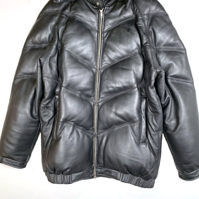 SUPREME シュプリーム 05AW Leather Down Jacket レザーダウンジャケット ブラック ファー Size L 福生店