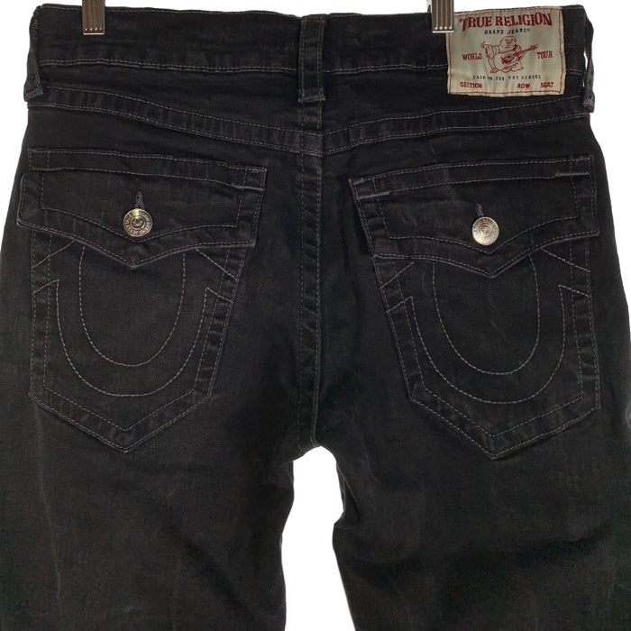 True Religion トゥルーレリジョン Ricky Flap SN32 Black ブラックデニムストレートパンツ Size 32 福生店