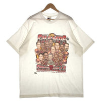90's NBA FINAL1996 CHAMPS CHICAGO BULLS シカゴブルズ プリント Tシャツ ホワイト デッドストック PRO PLAYER Size XL 福生店