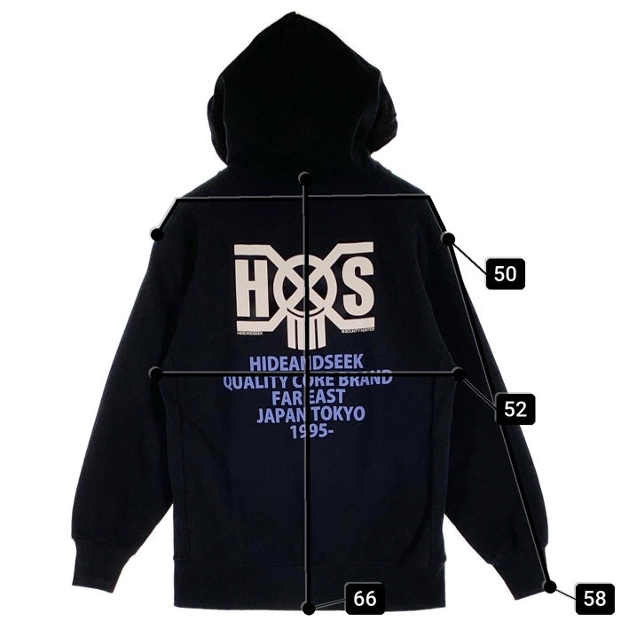 HIDEANDSEEK ハイドアンドシーク BOUNTY HUNTER バウンティーハンター プルオーバー フーディー パーカー ブラック Size M 福生店