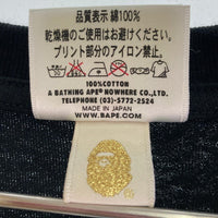 A BATHING APE アベイシングエイプ Baby Milo 立体別布 ベビーマイロ Ｔシャツ ブラック sizeS 瑞穂店