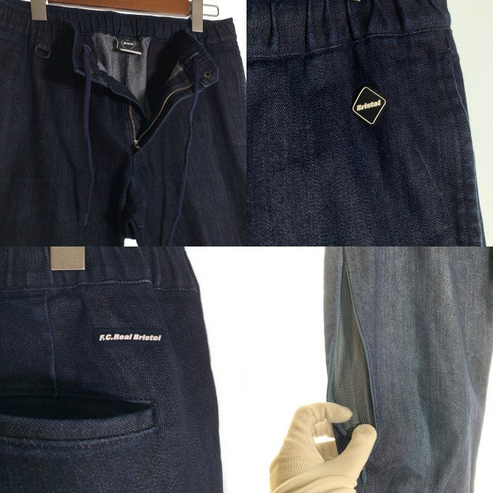 F.C.Real Bristol エフシーレアルブリストル VENTILATION RIB PANTS ベンチレーションリブパンツ デニム ジョガー インディゴ FCRB-167049 Size L 福生店