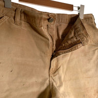 00's CARHARTT カーハート ダック ペインターショートパンツ ブラウン B25 BRN Size 36 福生店