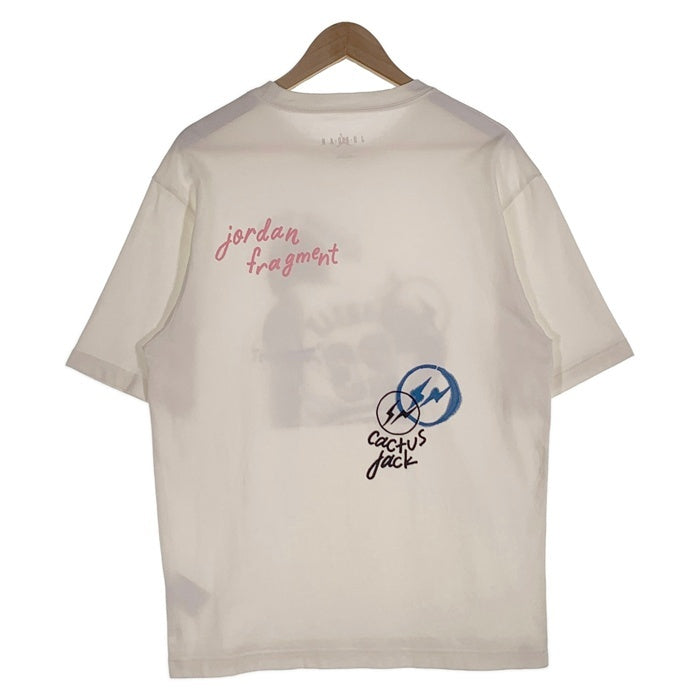 JORDAN BRAND ジョーダンブランド M J TSF SS TEE フラグメント トラヴィススコット Tシャツ アイボリー DJ0619-133 Size M 福生店