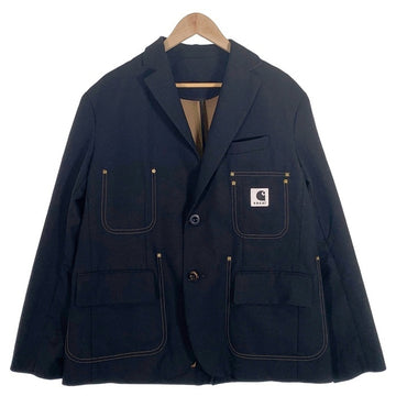 sacai サカイ 24SS Carhartt WIP カーハート Suiting Bonding Jacket スーチングボンディングジャケット リバーシブル ブラック 24-03387M Size 2 福生店