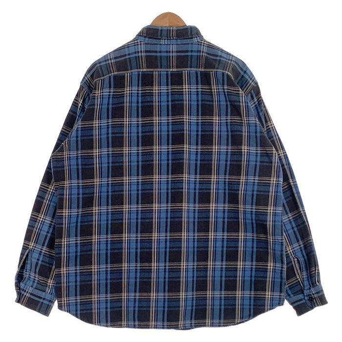 POLO SPORT ポロスポーツ SPORTSMAN チェックフランネルシャツ ブルー Size XL 福生店
