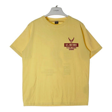 AVIREX アヴィレックス 6113297 Aim High ピンナップガール バックプリント Ｔシャツ イエロー sizeL 瑞穂店