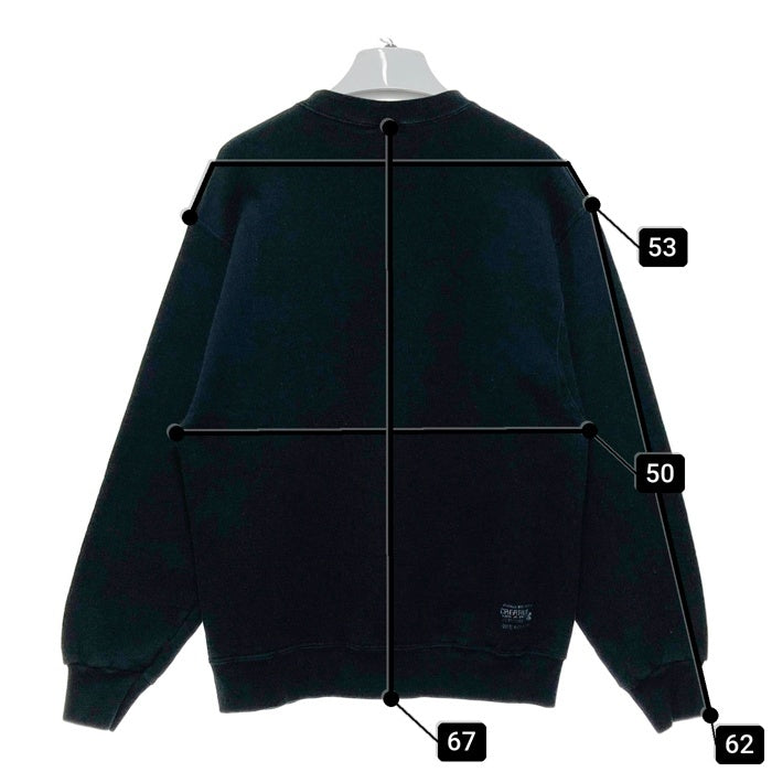 FRUIT OF THE LOOM フルーツオブザルーム メキシコ製 胸刺繍 ヘビースウェットトレーナー ブラック sizeL 瑞穂店