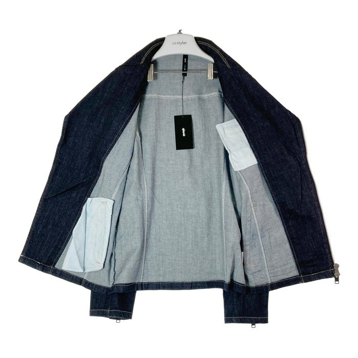 glamb グラム ストレートデニム ダブルライダースジャケット インディゴ GB15AT/RLX01 Size 4 瑞穂店