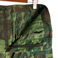 60’s U.S.ARMY 米軍 ジャングルファティーグ ミリタリーカーゴパンツ リーフカモ RAPIDファスナー 68年会計 Size ｗ84cm 福生店