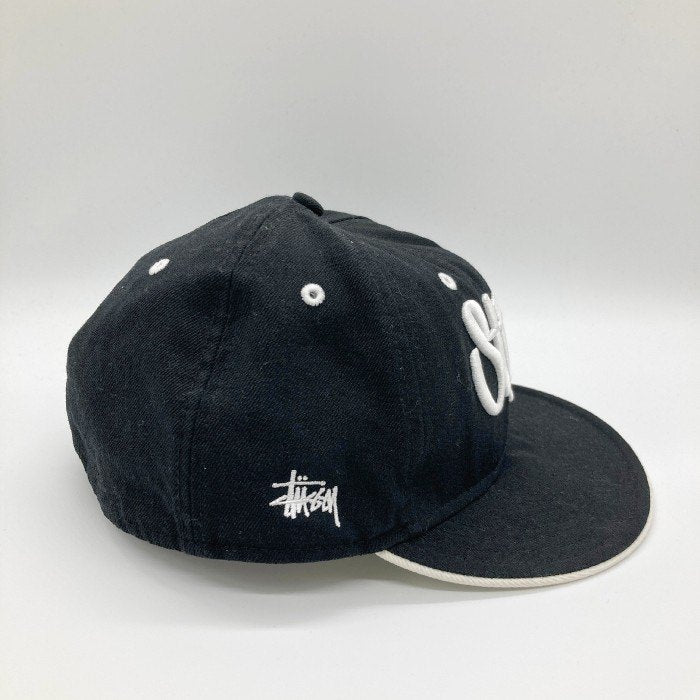 STUSSY ステューシー × NEW ERA キャップ 刺繍ロゴ headgear ブラック size61.5cm 瑞穂店