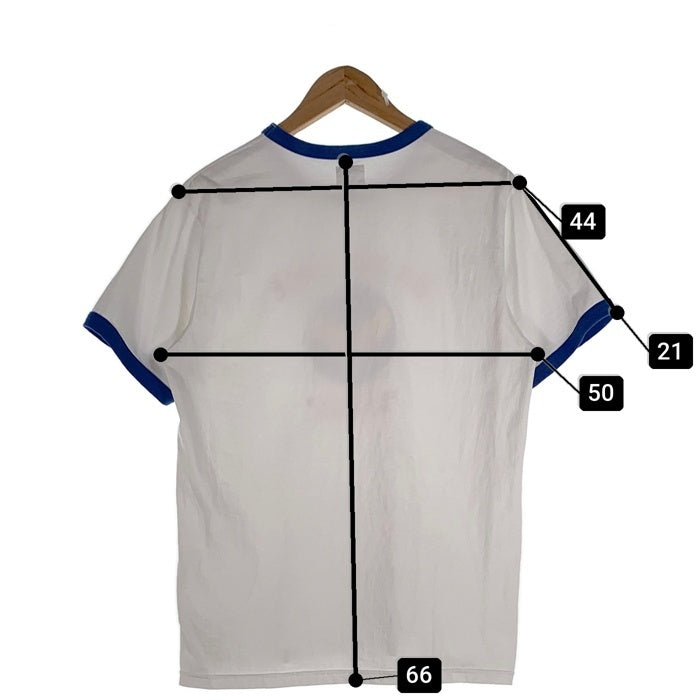 THE REAL McCOY'S リアルマッコイズ U.S.AIR FORCE プリント リンガーTシャツ ホワイト ブルー Size M 福生店