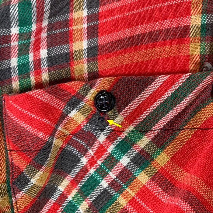 60's King Kole キングコール フランネルチェックシャツ レッド Size S 相当 福生店