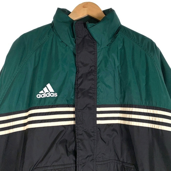 90-00’s adidas アディダス ナイロン ジップアップジャケット 中綿 グリーン ブラック Size US XL 福生店