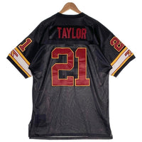 Mitchell & Ness ミッチェルアンドネス NFL Washington Redskins ワシントン レッドスキンズ 半袖 フッドボール シャツ ジャージ ブラック レッド イエロー ホワイト USA製 Size 52 福生店