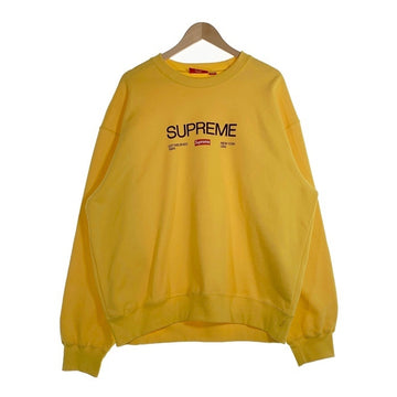 SUPREME シュプリーム 24SS Established Crewneck エスタブリッシュド クルーネックスウェットトレーナー プリント イエロー Size XL 福生店