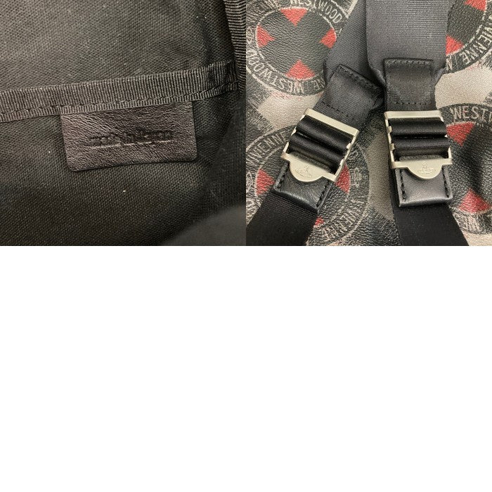 Vivienne Westwood ヴィヴィアンウエストウッド  総柄ロゴ バックパック リュック グレー 瑞穂店