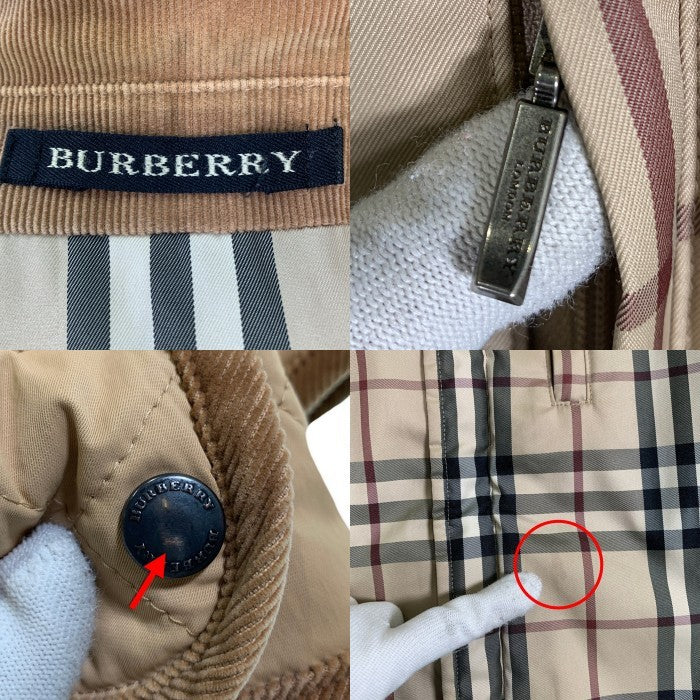BURBERRY バーバリー リバーシブルジャケット キルティング 中綿 ベージュ ノバチェック BBP16-300-50 Size L 福生店