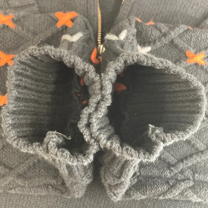 AVIREX ボトルネックスリーブ刺繍トップス ブラック SizeF 瑞穂店