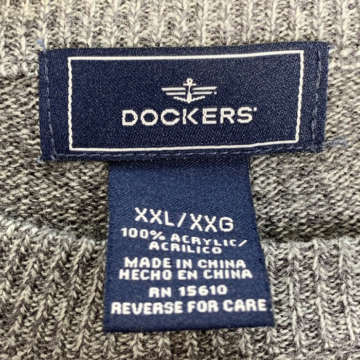 DOCKERS ドッカーズ ケーブルマルチパネル アクリルニットセーター グレー Size XXL 福生店