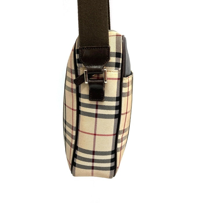 BURBERRY バーバリー ノバチェック スクエア ショルダーバッグ ブラウン 瑞穂店