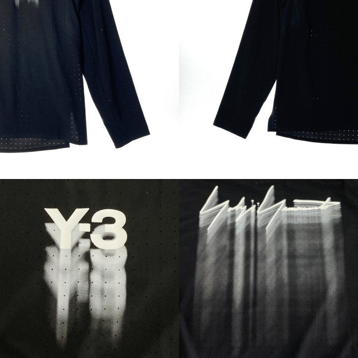 Y-3 ワイスリー IN8744 RUNNING LONG SLEEVE TEE  長袖Tシャツ ブラック sizeXS 瑞穂店