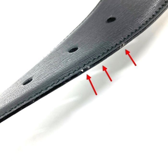 DOLCE&GABBANA ドルチェアンドガッバーナ DGバックル レザーベルト ブラック Size 100cm-40インチ 瑞穂店