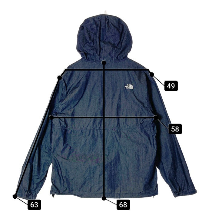 THE NORTH FACE ノースフェイス NP22136 ナイロン デニム コンパクトジャケット ネイビー sizeL 瑞穂店