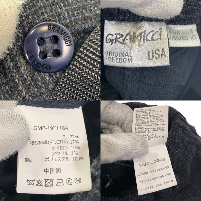 GRAMICCI グラミチ ホームスパン テーパードパンツ ウール チェック Green Label Relaxing別注 グレー GMP-19F1184 Size ASIA S 福生店
