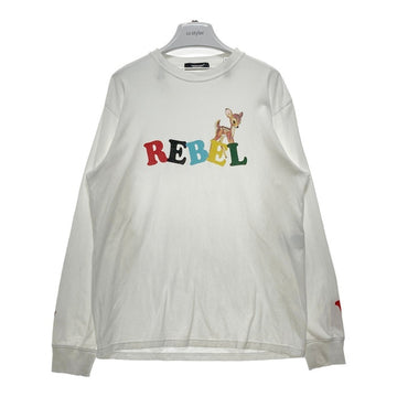 UNDERCOVER アンダーカバー REBEL バンビ ロングスリーブ プリントTシャツ ホワイト UC1C4892-2 Size 3 瑞穂店