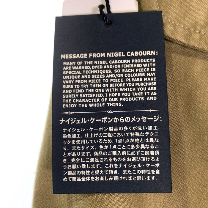 NIGEL CABOURN ナイジェルケーボン アーミーカーゴショート ショートパンツ バックサテン カーキ 8050-00-51012-1-3 Size 34 福生店