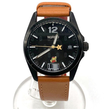 WIRED ワイアード AGAK702 スーパーマリオブラザーズ 腕時計 ブラック文字盤 世界限定500本 ブラウン 瑞穂店