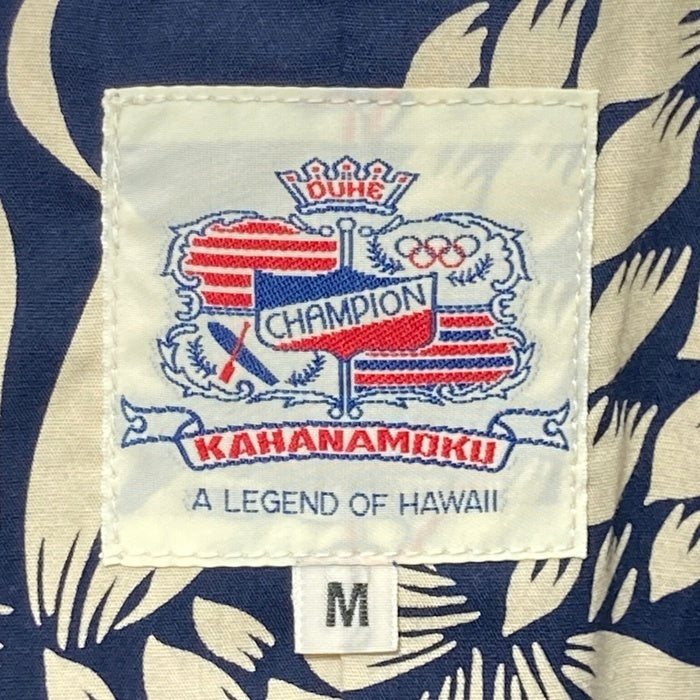 DUKE KAHANAMOKU デューク・カハナモク 裏地パイナップル総柄 テーラードジャケット ネイビー sizeM 瑞穂店