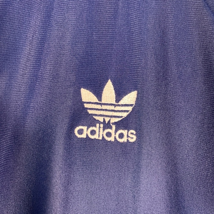 80's~ adidas アディダス Track Jacket トラックジャケット ネイビー 香港製 Size M 相当 福生店
