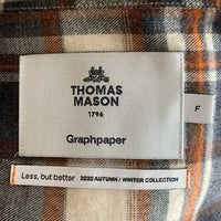 Graphpaper グラフペーパー Thomas Mason オーバーサイズ ボタンダウン フランネルシャツ GM203-50181 Size F 福生店