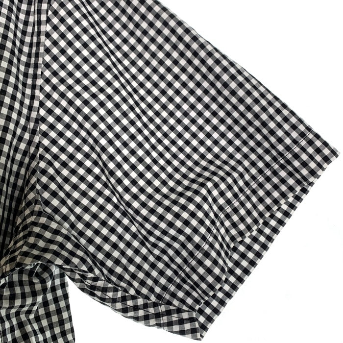 SUPREME シュプリーム 21SS Gingham S/S Shirt ギンガムチェックショートスリーブシャツ 半袖 ブラック ホワイト Size L 福生店
