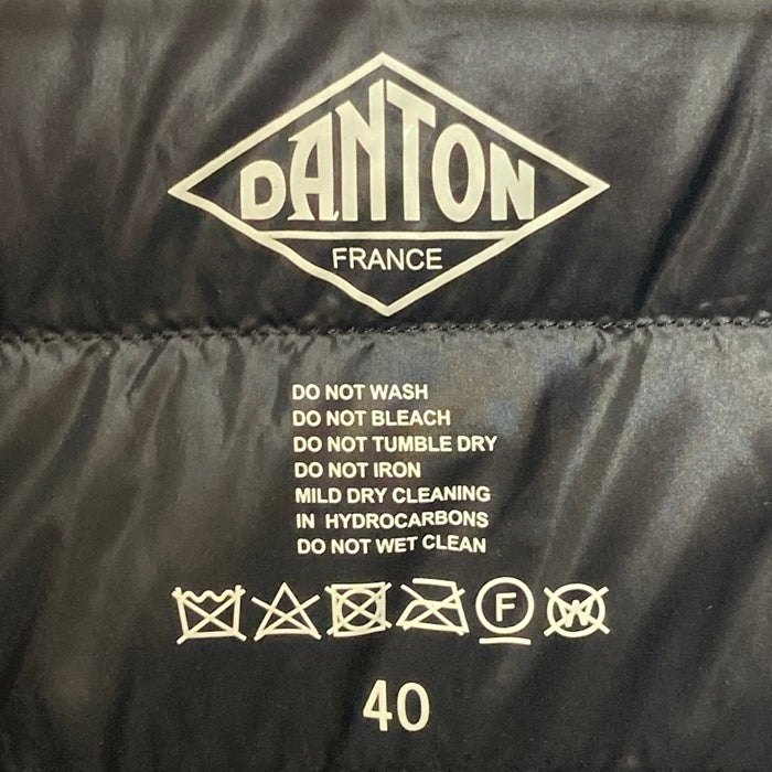DANTON ダントン ダウンジャケット ナイロン ブラック JD-8751 Size 40 瑞穂店