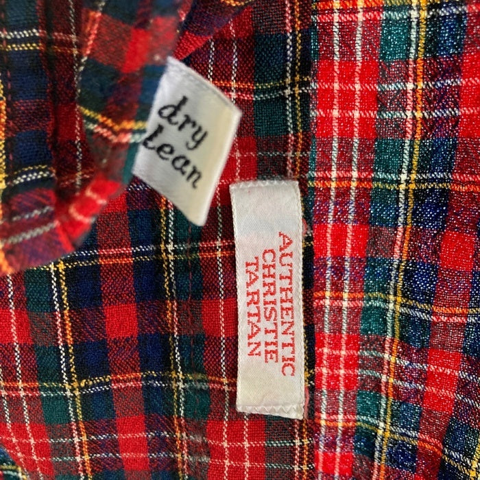 SIR PENDLETON サー ペンドルトン 70's USA製 ウールシャツ 片ポケット タータンチェック レッドxブルー sizeL 瑞穂店