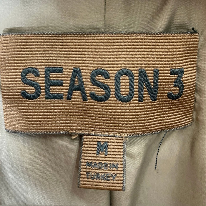 YEEZY イージー SEASON3 オーバーサイズドロングレザーコート カーキ sizeM 瑞穂店