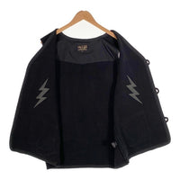 Vin & Age ヴィンアンドエイジ TYPE VRV2 Naughty Rug Vest 稲妻刺繍 コットンラグ チマヨ型ベスト ブラック Size XXL 福生店