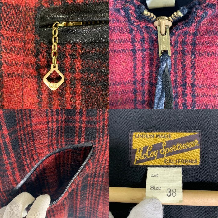 THE REAL McCOY`S リアルマッコイズ WOOL FIELD SPORTS JACKET ウール フィールドスポーツジャケット レッド  MJ25126 Size 38 福生店
