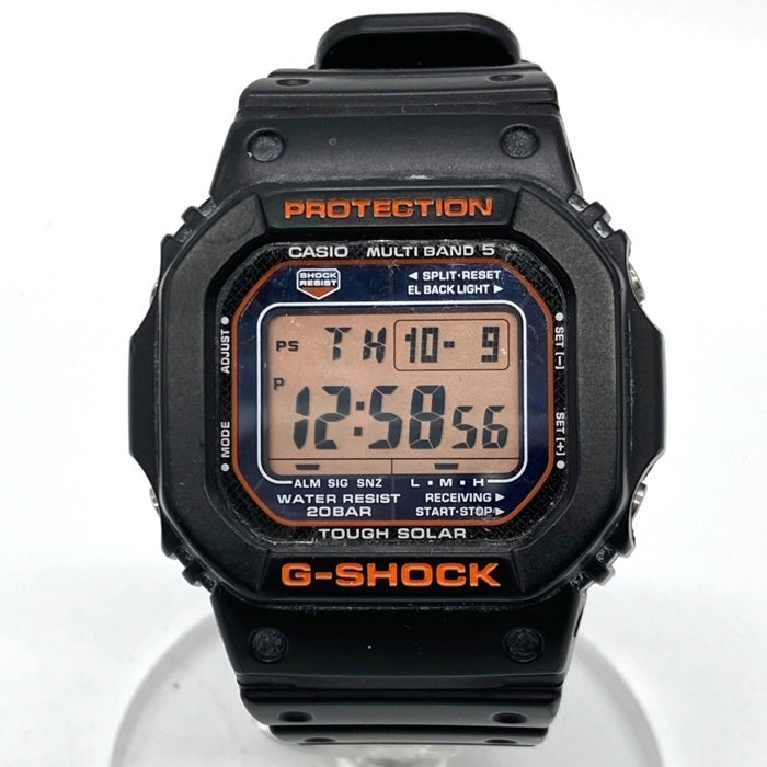 CASIO カシオ G-SHOCK タフソーラー マルチバンド6 デジタル クォーツ腕時計 ブラック オレンジ GW-M5600R 瑞穂店