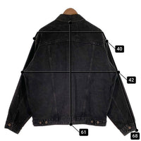 90's Levi's リーバイス 70507-4159 ブラックデニムトラッカージャケット 後染め トップ裏715 USA製 size L 福生店