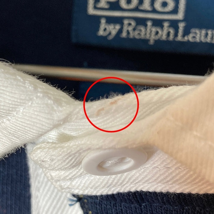 POLO by Ralph Lauren ポロラルフローレン 長袖 ラガーシャツ ボーダー イエロー ネイビー SizeXXL 瑞穂店