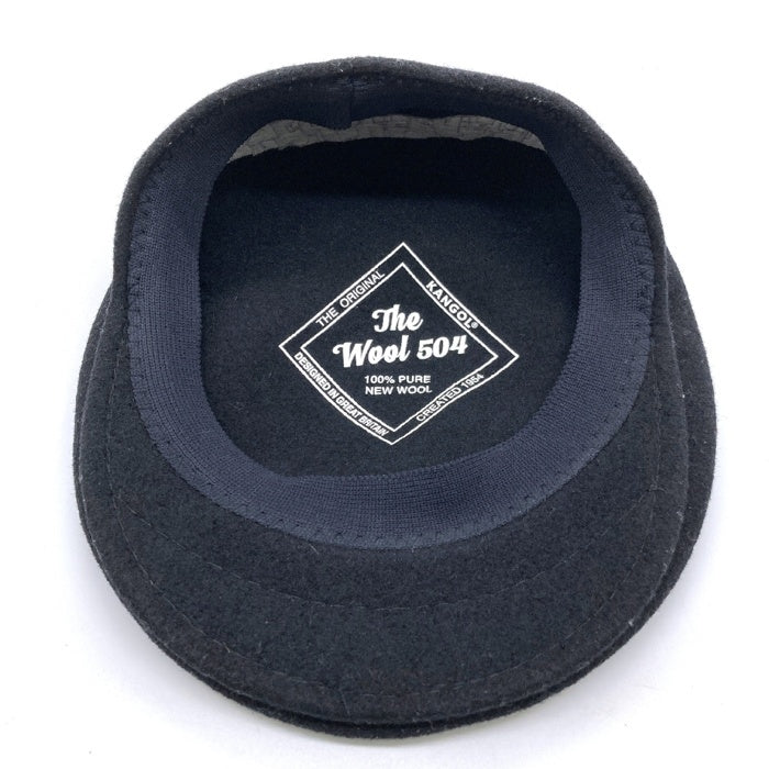 KANGOL カンゴール BLackEyePatch ブラックアイパッチ WOOL 504 ハンチング 帽子 ブラック 瑞穂店