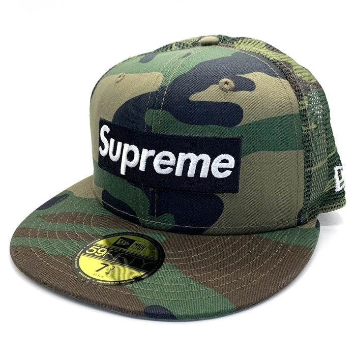 SUPREME シュプリーム NEW ERA ニューエラ 24SS Box Logo Mesh Back New Era 59FIFTY ボックスロゴ サイドパッチ メッシュ ベースボール キャップ ウッドランド カモ Size 7 3/4 (61.5cm) 福生店