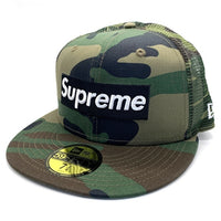 SUPREME シュプリーム NEW ERA ニューエラ 24SS Box Logo Mesh Back New Era 59FIFTY ボックスロゴ サイドパッチ メッシュ ベースボール キャップ ウッドランド カモ Size 7 3/4 (61.5cm) 福生店