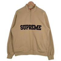 SUPREME シュプリーム 24FW Collegiate Half Zip Pullover カレッジ ハーフジップ プルオーバースウェット ベージュ Size M 福生店