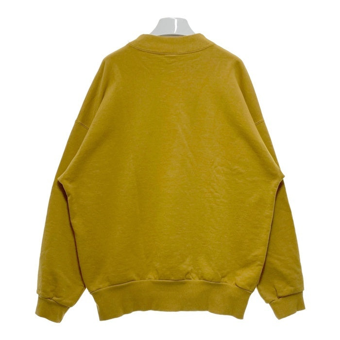 KEBOZ ケボズ ワンポイント刺繍 スウェットトレーナー イエロー sizeL 瑞穂店